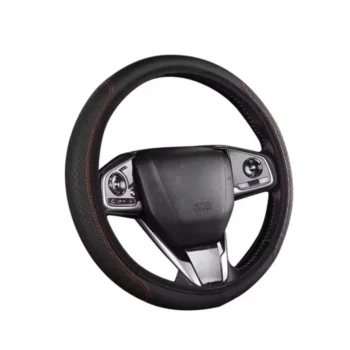 Luxury Leather Steering Wheel Cover